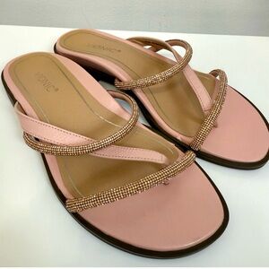 Vionic Peach Pink Prism Slide Sandal Women's Size 6.5 Minimalist Supportive